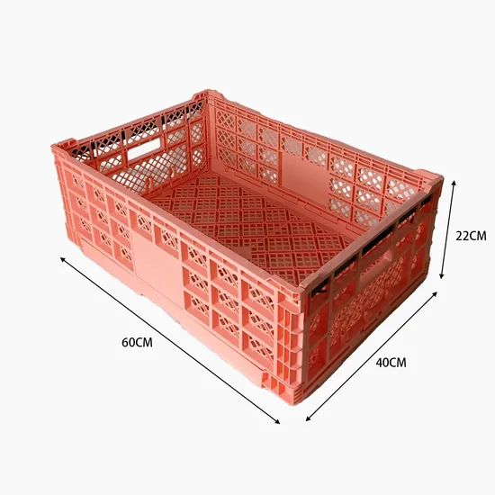 Collapsible Container Stackable Crates Plastic Foldable Storage Transport - Image 3
