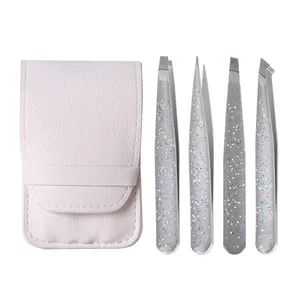 Stainless Steel Squared Tip Tweezer Set T-001 Custom Logo 1Y MOQ100 - Image 1