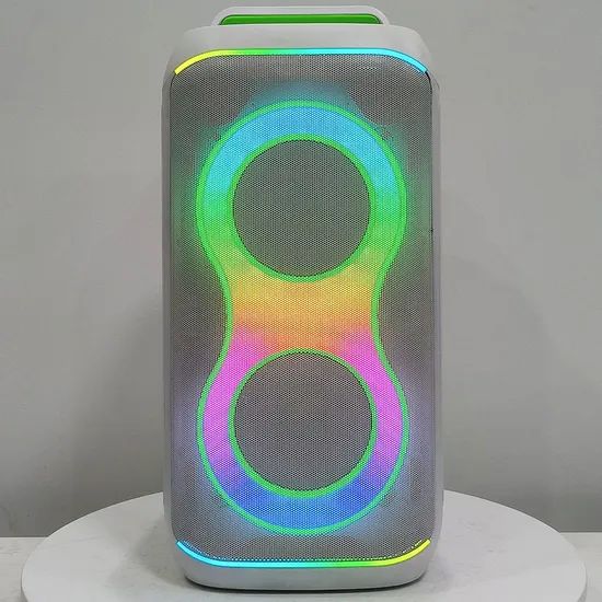 High Quality Double 8 Inch Party Box Speakers with Wireless Microphone - Image 1