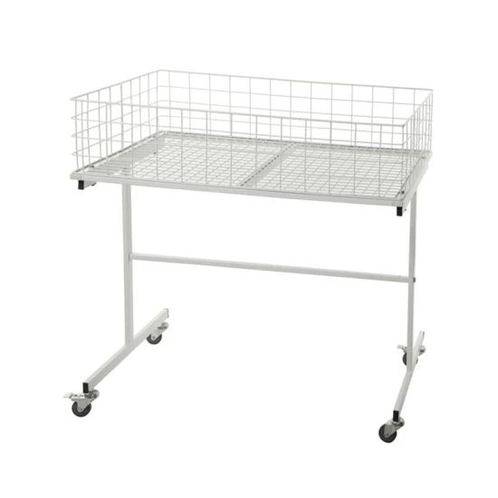Supermarket Equipment Trolley Wire Mesh Cage Promotion Table - Image 1
