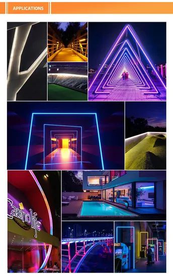 Ultra Mini 4mm LED Rope Lights Flat Shape Outdoor IP67 Size 12V Neon Flex Facade Lighting - Image 6