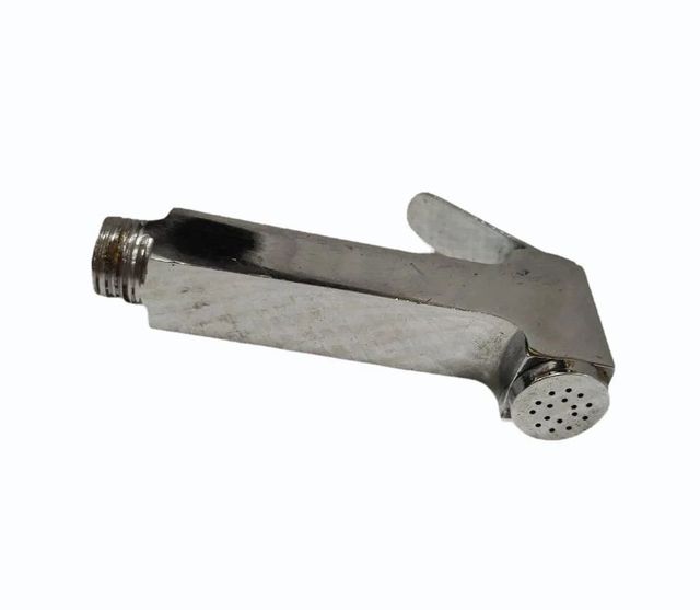 Brass Square Health Faucet Gun Color Silver Diameter 15mm Material Brass Finish Polished Pipe Length 1.5 Meter Mounting Type Wall - Image 2
