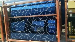 Factory Customized Carved Geometric Shapes Frame Bathroom Vanity Mirror Decoration Mirror - Image 2