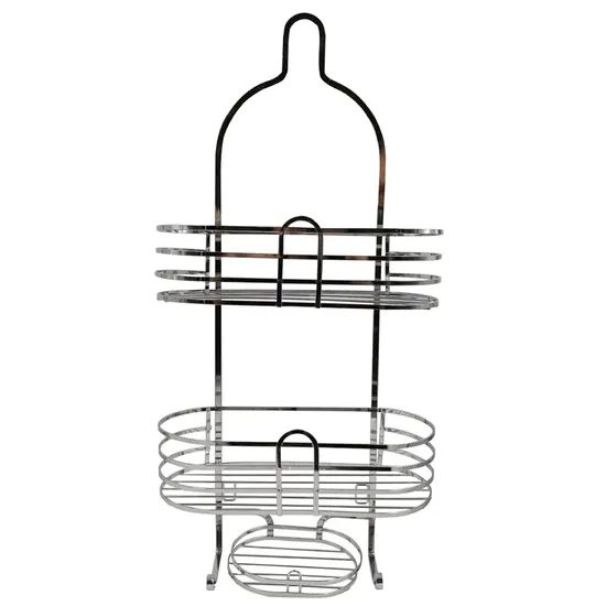 Aluminum Bathroom Shelves Shampoo Storage Rack Shower Caddy - Image 2