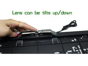 Premium Built-in Camera European Plastic License Plate Frame - Image 3