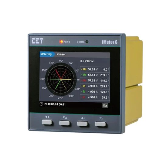 iMeter 6 Class 0.2S three phase PQ electric energy meter with color LCD ...