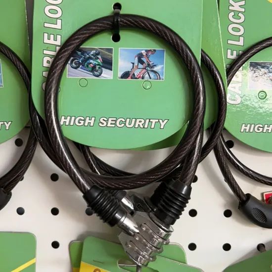 Bike Combination Cable Lock Bike Bicycle Lock Color Black Brand Naibao Trademark Nurbo Model NO. SL517B HS Code - Image 2