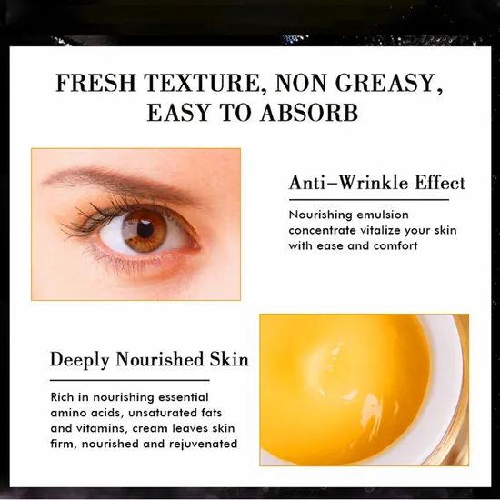 Organic Under Eye Cream Dark Circles Puffy Eye Bags Removal Caviar Moisturizing Tender Xanthan Gum Eye Cream - Image 5