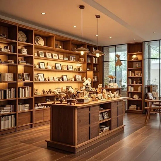 Bookstore Design Display Cabinets Storage Racks Wood Library Shelf - Image 5
