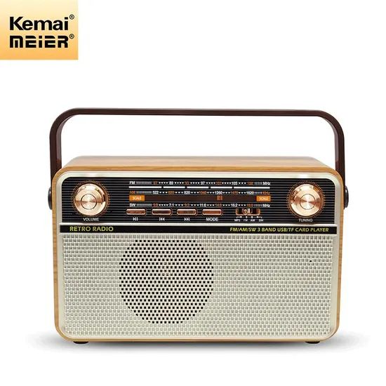 Bluetooth-Connected Portable Retro Retro Home Radio with USB Charging Radio - Image 1