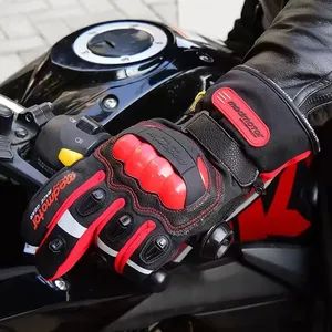 Hard Knuckle Full Finger Motorcycle Gloves with Touch Screen Style Plain Origin China Gender Unisex Size M-L-XL-XXL Model NO. - Image 6
