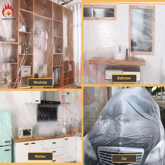 Waterproof Protective Drop Cloth Plastic High Temperature Masking Film - Image 5