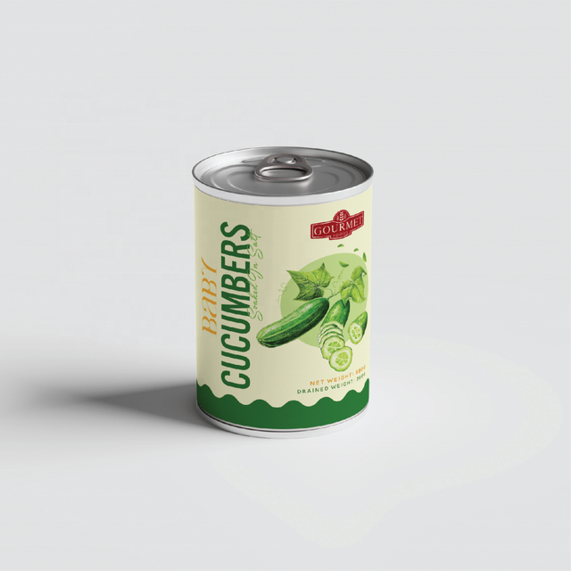 Very Popular TOP SALE High Quality Baby Cucumbers Soaked Canned Fruit 680g in Salt Direct From Vietnam Factory 680ml - Image 1