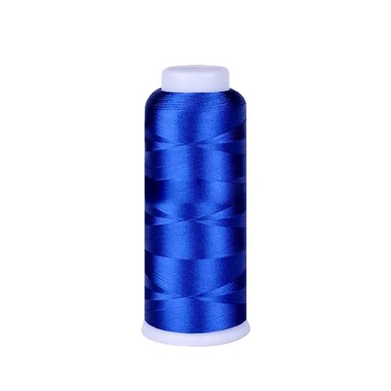 China Supplier 100% Polyester Embroidery Thread HS Code 5402 Pattern Dyed MOQ 500 Pieces Density 1250 Den Origin - Image 2