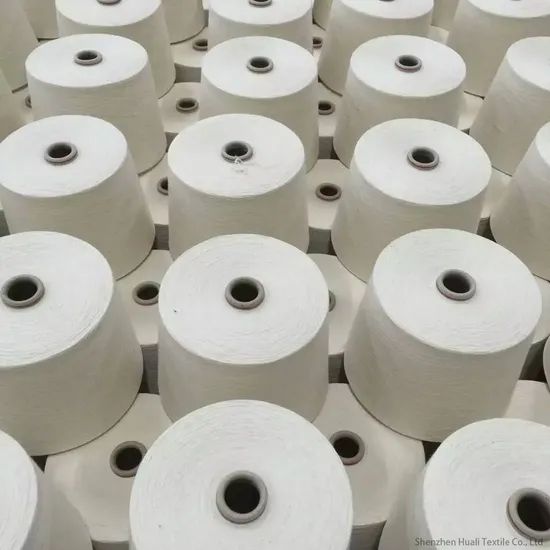 High Quality Raw White 402 Polyester Recycled Threads Core Yarn for Sewing - Image 1