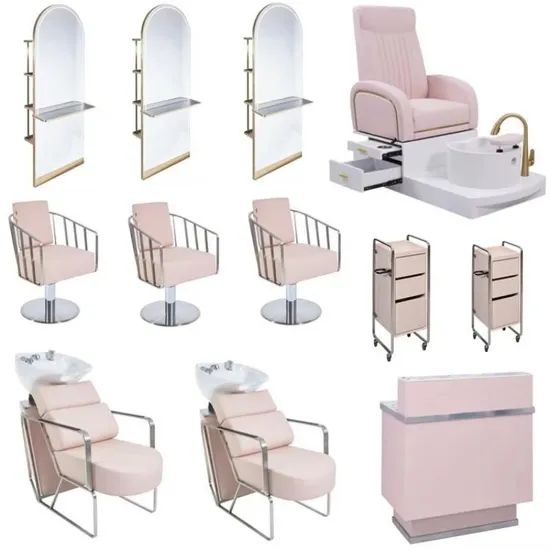 New Design Beauty Nail Salon SPA Furniture Set Luxury Foot Massage Equipments Pedicure Chairs Salon Furniture Set - Image 1
