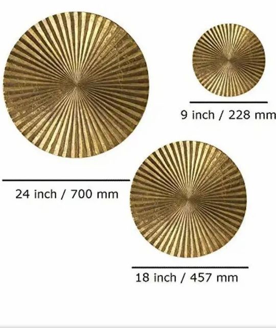 Wall Hanging Golden Iron Cycles Handicrafts, Shape: Raund Shape Raund Color Golden Type Wall Hanging Material Wrought - Image 2