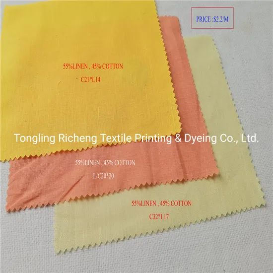 Stone Washed Linen Fabrics in Many Colors for Clothes Style Slub Technics Woven Model NO. fabric HS Code 5309190000 Pattern Plain - Image 3
