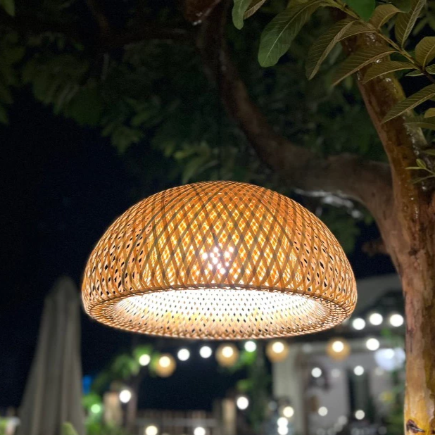 Round Rattan Lampshade - Handcrafted Natural Export from Vietnam - Image 2