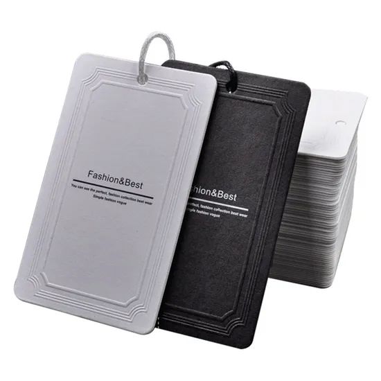 Custom Garment Paper Hang Tags Clothing Labels - Image 1