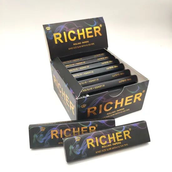 Natural Arabic Gum Unbleached or Bleached Rolling Paper with Filter - Image 5