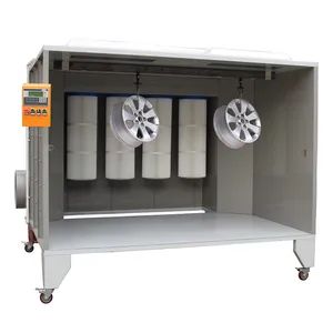 Manual Powder Coating Booth Intelligent Electrostatic Paint Spray Booth ...