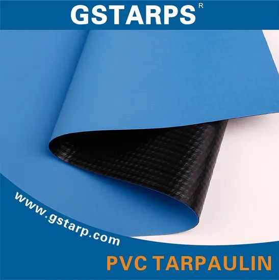 Vinyl Tarp Manufacturer PVC Coated Tarpaulin with Multiple Sizes for Truck Lumber Cover Material 550GSM 650GSM 680GSM Blue PVC Knife Coated Tarpaulin Fabric - Image 2