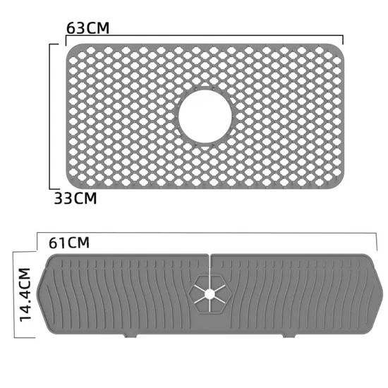 Kitchen Sink Protector Sink Faucet Mat Dish Drying Mats Wbb28075 - Image 2