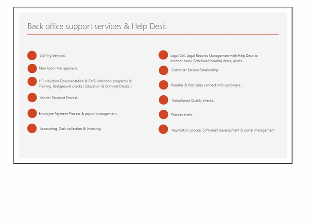 Back Office Support Services Service Mode Online Project Type Office Service Duration 15 Days Service Location Pan - Image 3