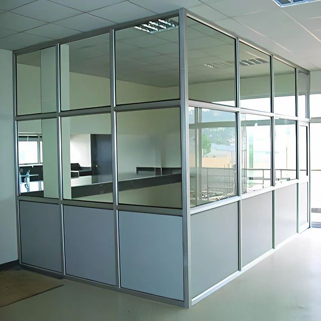 Aluminium Office Partition Service Manpower 4 Labours Location Tamil Nadu Service Type Partition Service Duration As Per Client - Image 1