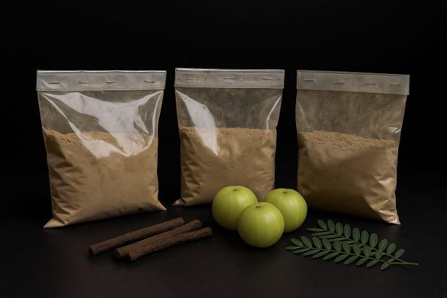 Amla (Indian Gooseberry) Powder Origin India Additives None Form Fine Powder Shelf Life 24 Months Color Natural Light - Image 1