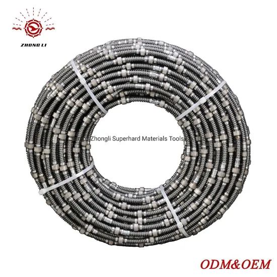 Diamond Spring Wire Saw for Marble MOQ 50meters Origin Jiangxi Trademark Zhongli Beads/M 28/M 30/M Model NO. diamond wire - Image 1