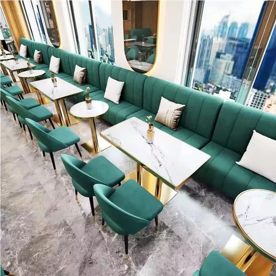 Custom Modern Stainless Steel Dining Set for Hotel & Bar - Image 2