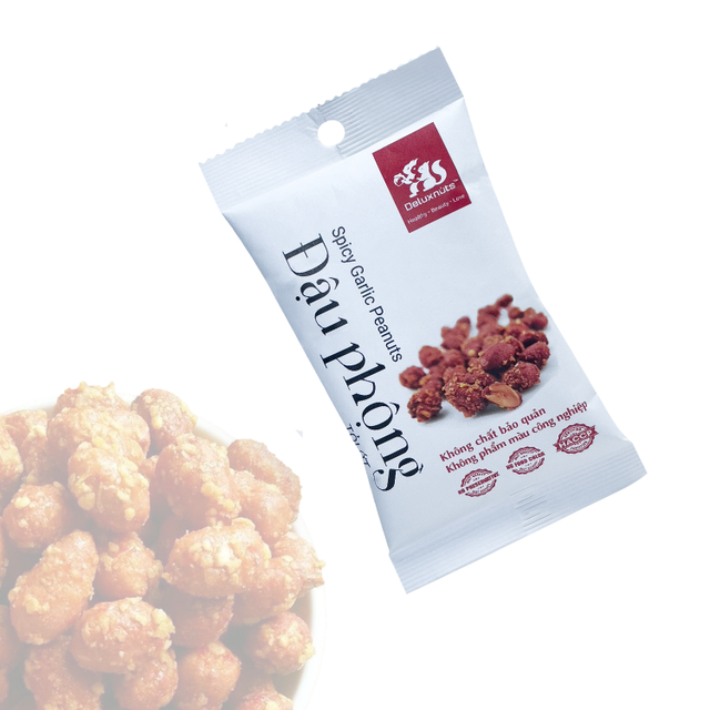 Chilli And Garlic Flavor Roasted Peanuts 40G Good Quality Nuts And Dried Fruit Dry Fruits And Nuts Crunchy Bag Stir Fried - Image 1