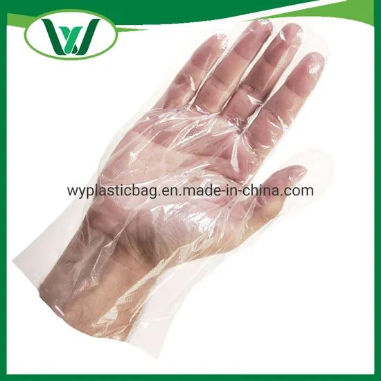 Good Quality HDPE OEM Kitchen Gloves Trademark WeYea HS Code 3923210000 Model NO. WY-GB006 Printing Customized Size - Image 4