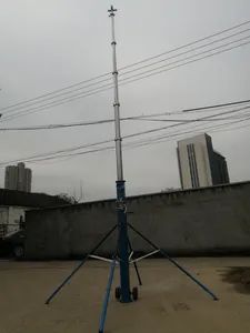 Light Weight Ham Radio Antenna Mast 6-18m Telescopic Mast T Light Tower ...