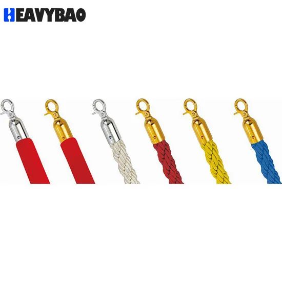 Heavybao Twisted Queue Safety Barrier Belt Concierge Column Rope for Posts Stands Exhibition - Image 4