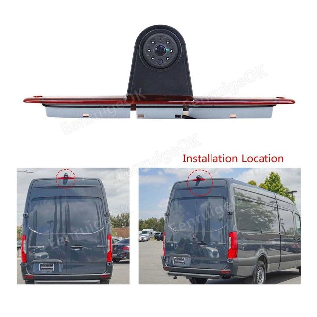 EnruigeOK 3rd Brake Light Rear View Backup Camera For Mercedes Sprinter / VW Crafter MK1 - Image 5