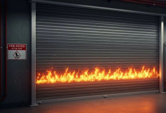 Fire Rated Shutters Control Type manual Operation Speed 6 rpm Shutter Thickness 1.0 mm Material Galvanized Steel Safety Feature Manual - Image 3