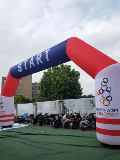 Custom Size Inflatable Arch for Outdoor Events Advertising Origin China Model NO. TJ010 Technics Sewing Trademark - Image 6