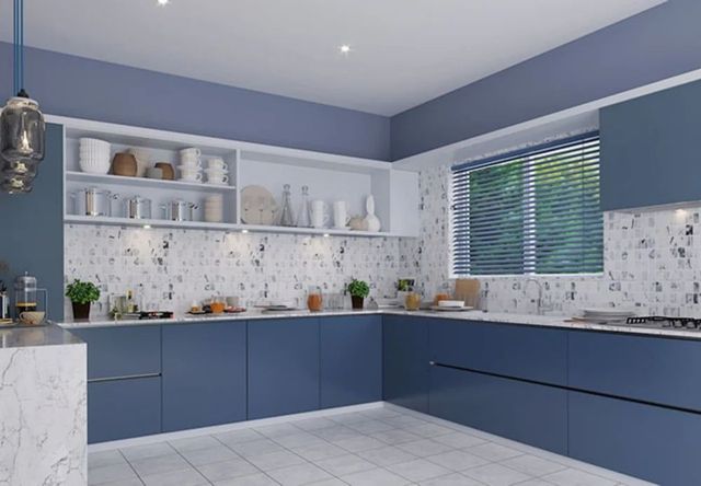 Modular Kitchen Interior Works Assembly Method Easy To Assemble Storage Type Drawers, Organizers Aesthetic Style Modern - Image 1