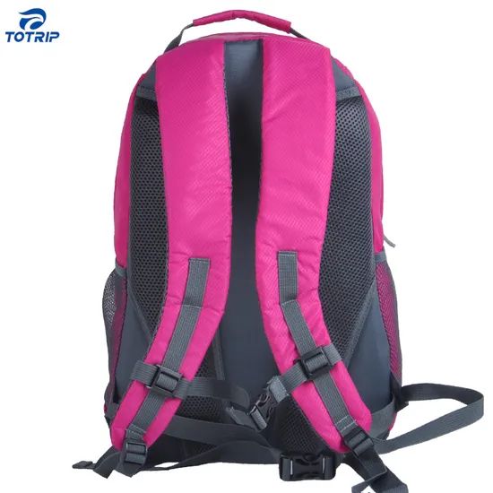 Big Capacity Functional Daily Convenient Pink Laptop Backpack - Image 4