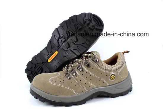 Suede Leather Work Shoes/Casual Safety Footwear with Mesh Design - Image 4