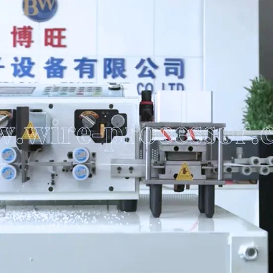 Computerized Flat Wire Diving, Cutting & Stripping Machine Trademark BOZWANG HS Code 8479899090 Warranty 12 Months Demoulding - Image 6