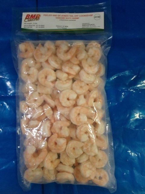 Cooked Peel Devein Tail Off 41/50 Pieces Restaurant Grade Frozen Shrimp Seafood for Sale at Best Prices from US - Image 3