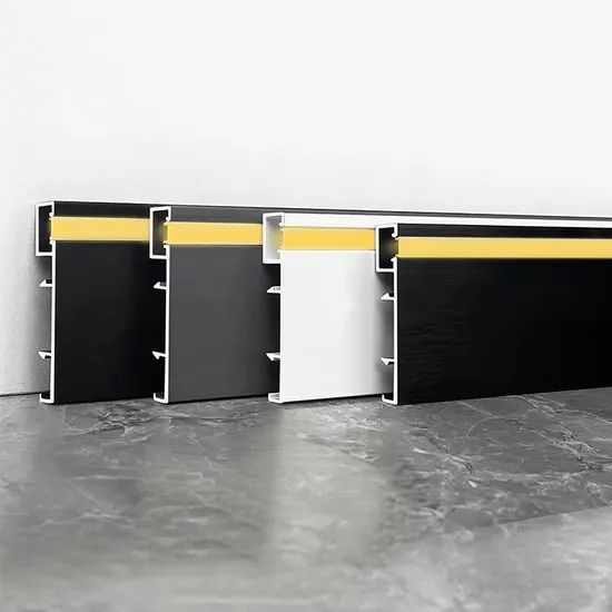 Aluminum Alloy Baseboard LED Channel Corner Strips for Flooring Lighting LED Profile - Image 2