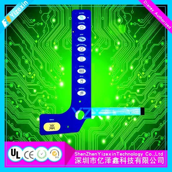 Membrane Switch Keyboard for Home Appliances Brand Yizexin Color Customized Trademark Yizexin HS Code 8536500000 Model NO. YZX-MS330 - Image 2