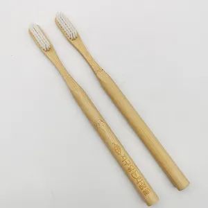 OEM Customized Biodegradable Organic Bamboo Toothbrush Soft Nylon Bristles for Home Use - Image 4