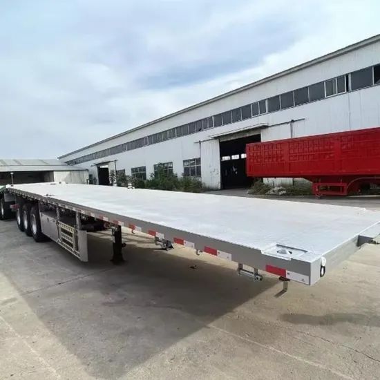 3 Axle 40FT Container Semi Trailer Chassis Car Trailers Flat Bed Container Flatbed Semi Trailer - Image 1
