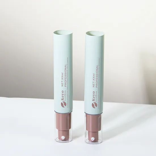 30g 20ml PE Plastic Squeeze Cosmetic Packaging Airless Pump Bb Cc Cream Tube Sunblock Sunscreen Cream Tube - Image 1